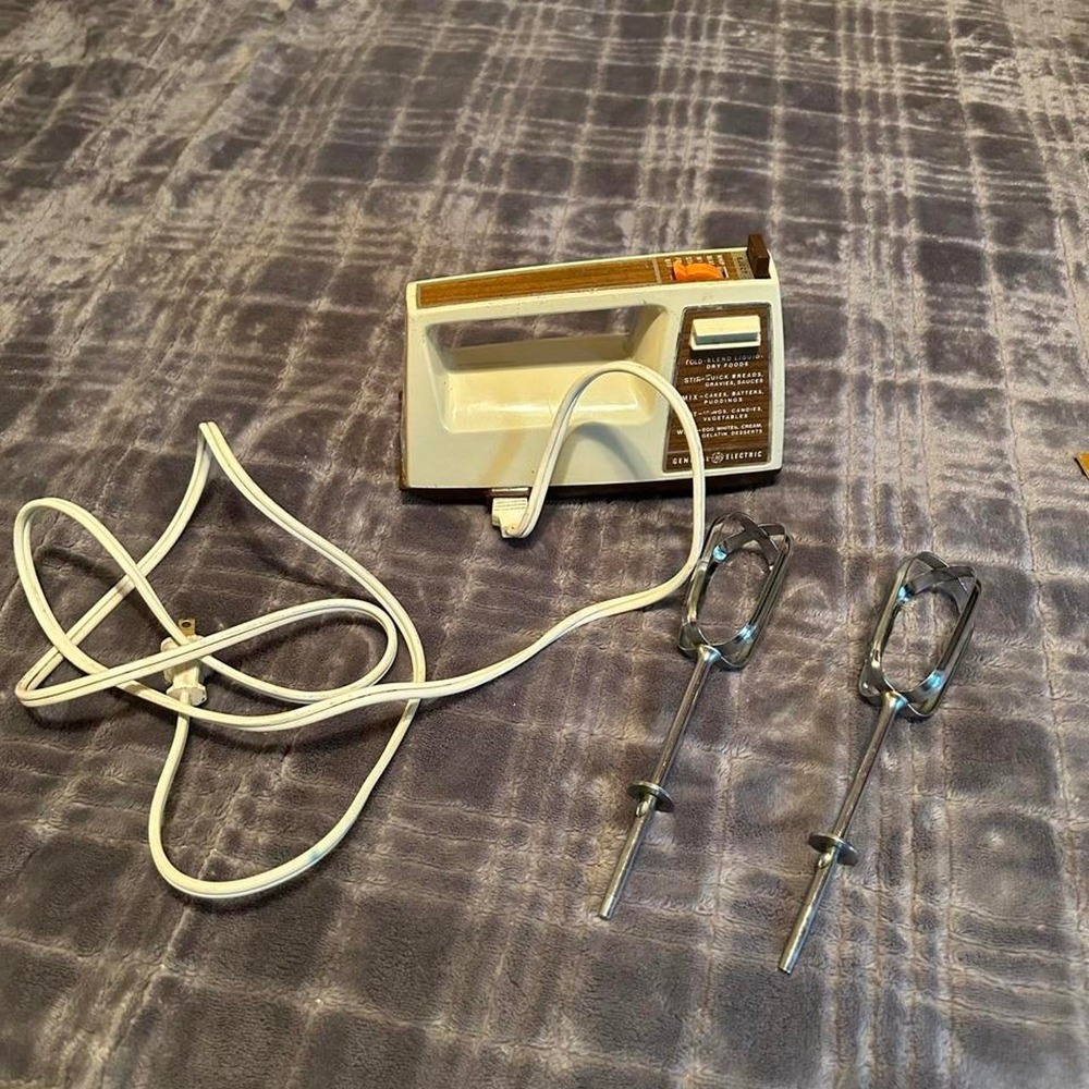 general electric vintage hand mixer